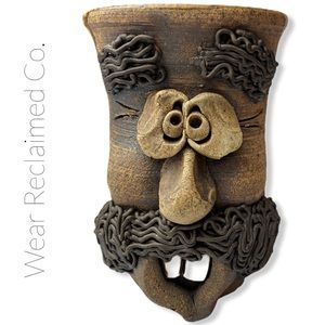 VINTAGE McGillivray Pottery Funny / Ugly Face Mug